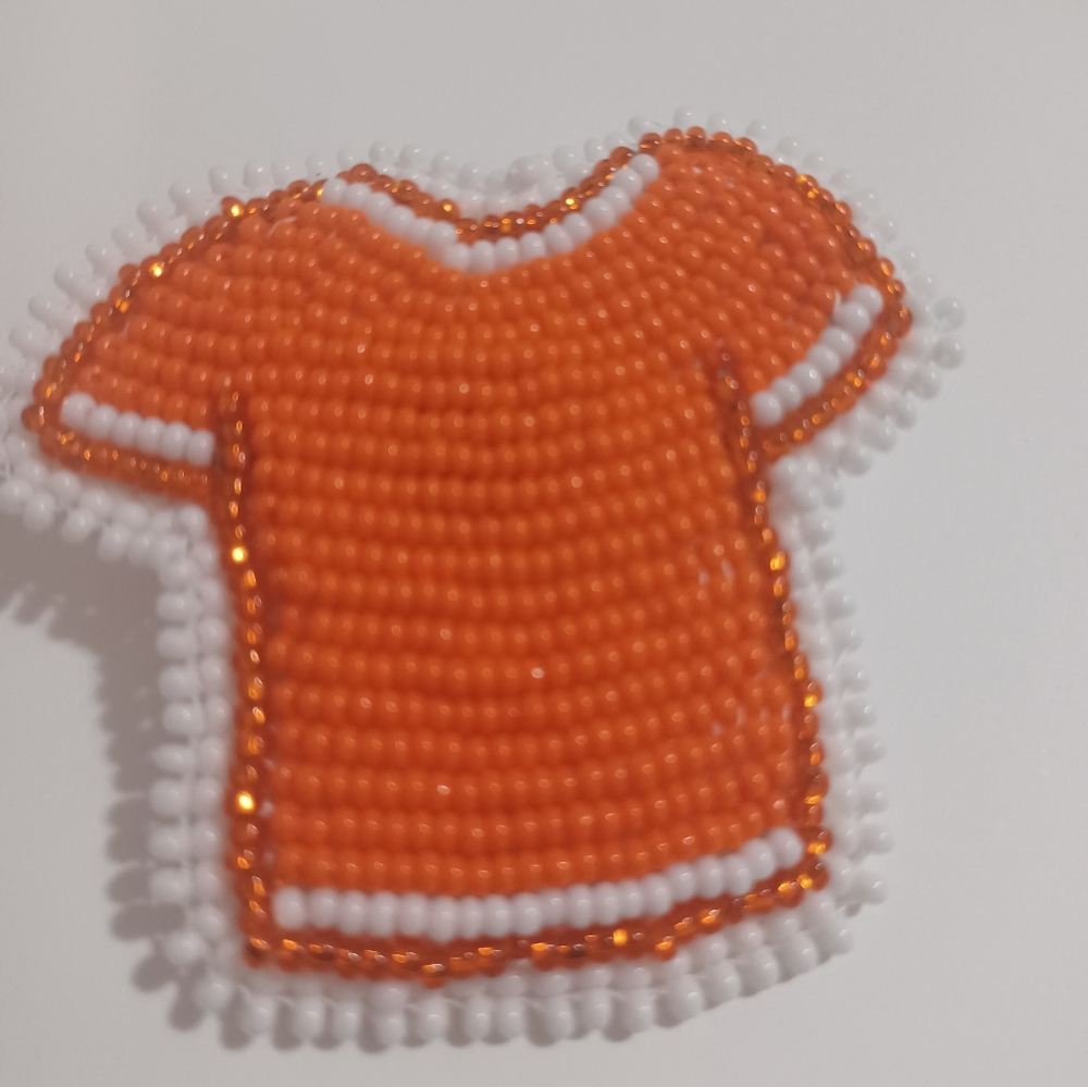 Orange shirt " every child matters " brooch